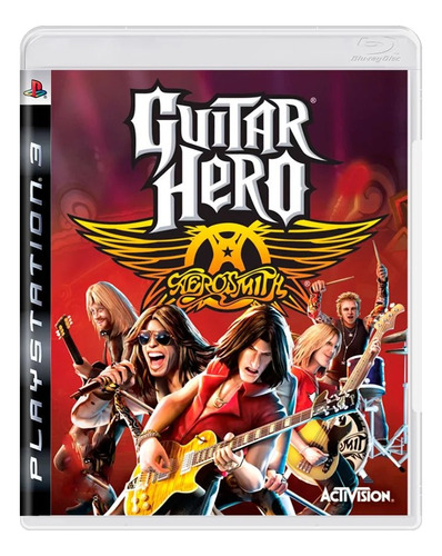 Guitar Hero Aerosmith Ps3 Joga C/ Controle Midia Fisica Play