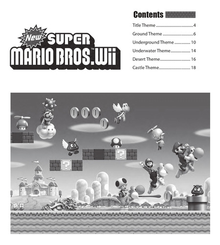New Super Mario Bros. Wii: Intermediate-advanced Piano Solo.