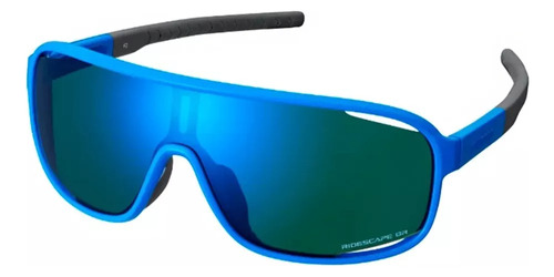 Oculos Shimano Technium Azul Ridescape Ciclismo Off-road Cor da armação Preto