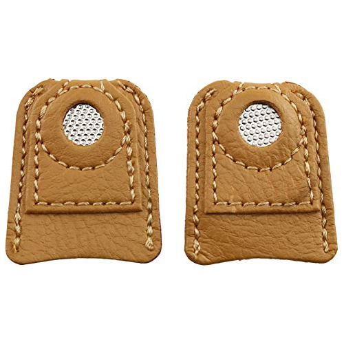 2 Protectores De Dedos Coser De Cuero, Protector De Ded...