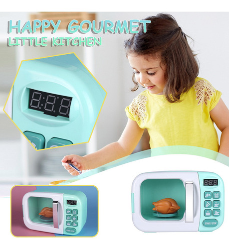 Horno Microondas Grande Con Luz Y Sonido Kitchen Game Simul