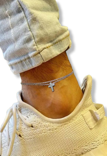 Pulsera Para Pie Tobillera Dama Hombre Diámetro 8.5 Largo 5