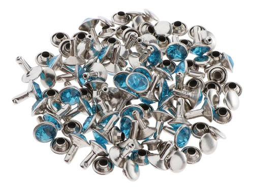 50pcs Remaches De Botón A Presión Artesanía De Cuero Para