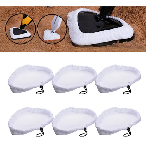 Juego De 6 Almohadillas De Limpieza De De Fibra Absorbentes