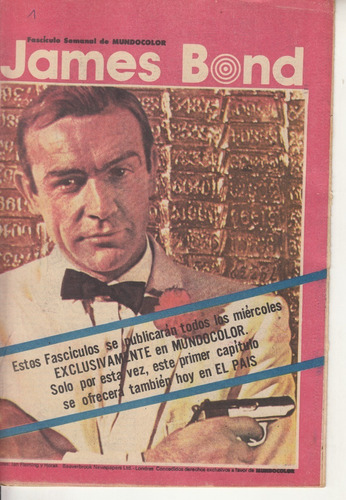 Comic James Bond Ian Fleming Nº 1 Uruguay Años 80 Unico Raro
