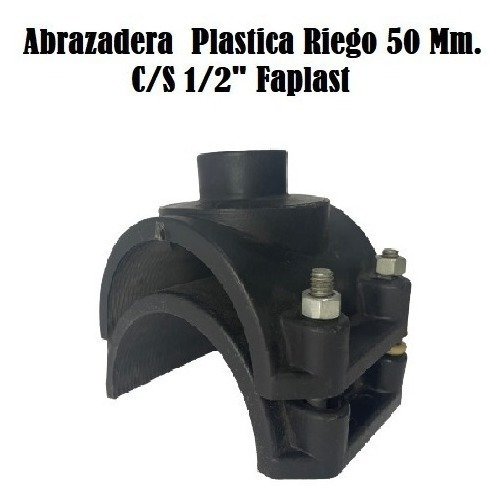 Abrazadera Plast Riego 50mm. C/s 1/2  Faplast