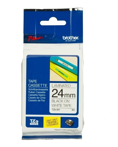 Cinta Original Brother Tze-251 Tze251 24mm Pt-9800 Pt-9700