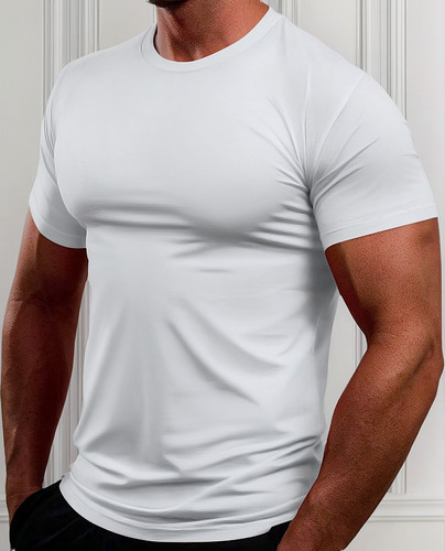 Playera Deportiva Casual Transpirable De Verano De Manga Cor