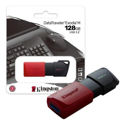 Pen Drive Kingston Usb Datatraveler Exodia 128gb 3.2