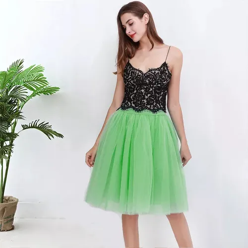 Vestido con falda de tul mujer hotsell