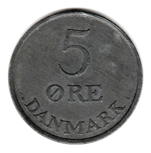Bkz / Dinamarca: 5 Ore 1960 - Km# 843.2 Zinc