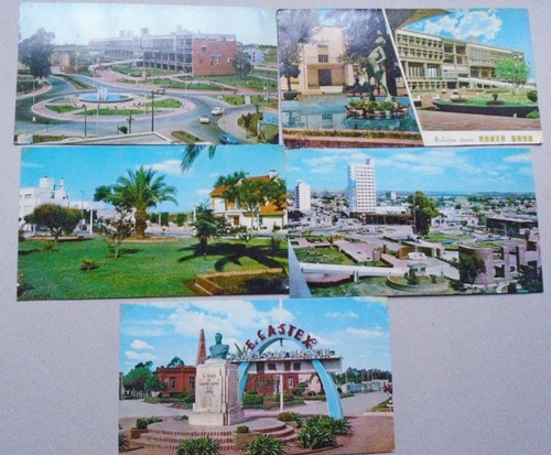 #p Lote De 5 Postales A Color - Provincia La Pampa Años 70