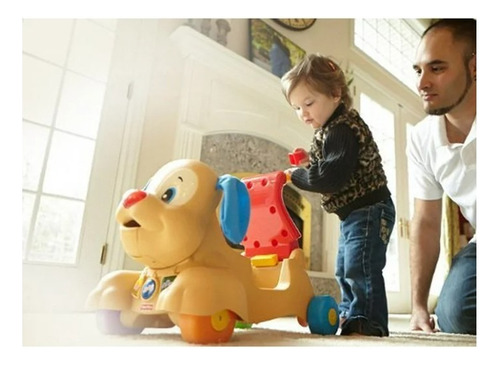 Fisher Price Puppy Ride On Musical Con Luces Y Sonidos / B Perro Caqui