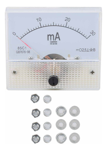 Amperímetro Puntero 85c1 Dc 0-30ma Dc, Corriente Máxima De A