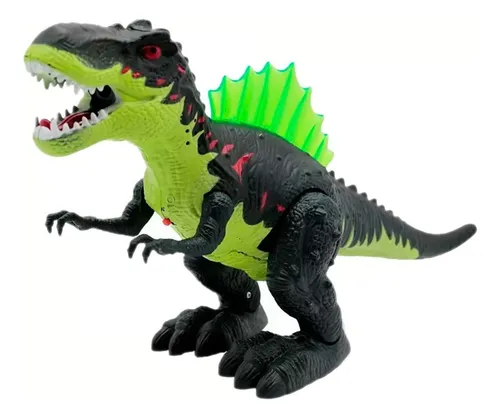 Dinosaurio Tyrannosaurus Spray Flame T- Rex Humo Fuego Luz