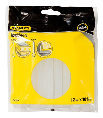 Barra De Silicón Doble Temperatura 24 Pzs Stanley Gs20dt