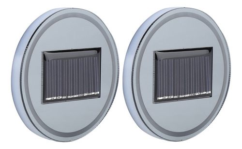 Portavasos Led, 2 Unidades, Almohadilla Solar Rgb, 7 Colores