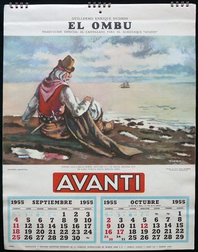 Imagen 6 de 8 de Antiguo Almanaque Avanti. Año 1955 (completo). 15006