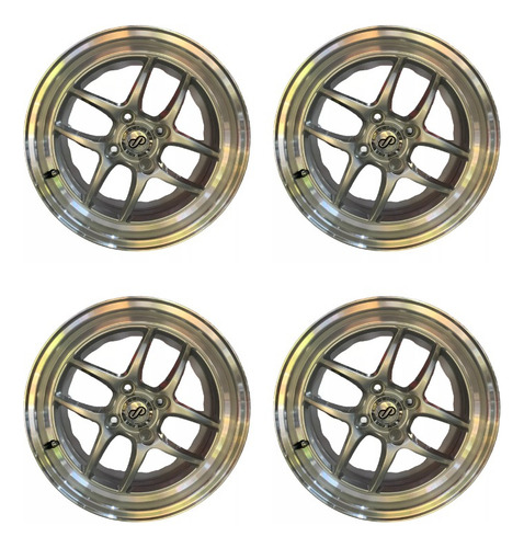 Jogo De Roda Alloy Super Leve Aro 15 Arrancada Drag Race
