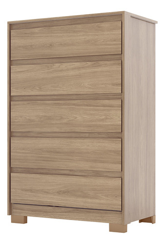 Cômoda 5 Gavetas Madison Casa 812 Cor Jequitibá