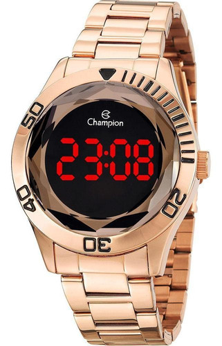 Relógio Champion Digital Fashion Ch48073z Rose Led