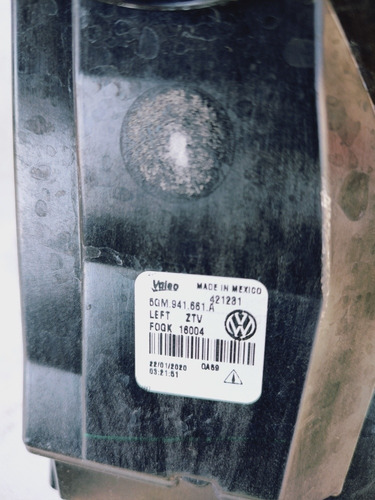 Faro Niebla Jetta Mk7 Izquierdo Usado Original Buen Estado (Usado)