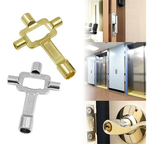 Llave Universal De Gabinete 4 En 1, Llave Redonda Con Orific