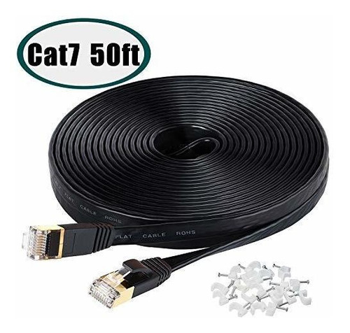 Accesorio Pc Cable Ethernet Cat7 50 Pie Velocidad 10