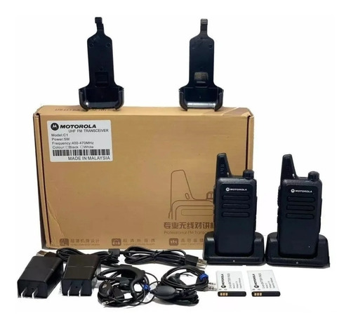 Radio De Comunicación Motorola C1 2 Manos Libres