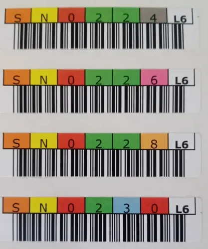 Kit 60 Etiquetas Adesivas Para Fitas Lto 5/6/7/8/9 Barcode