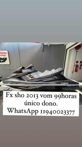 Jetski Yamaha Fx Sho 1.8 2013 Com 99 Horas Unico Dono
