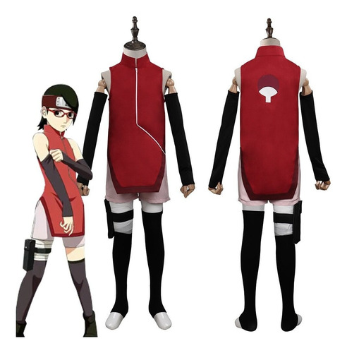 Boruto Sarada Uchiha Ropa De Cosplay Para Niños Traje