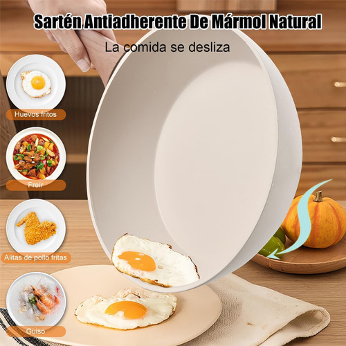 Juego De Sartenes Antiadherente Con Tapas, Set De Cocina 6pz