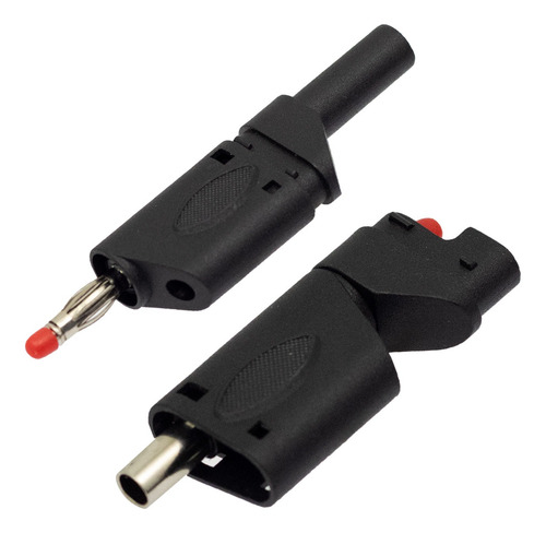 Plug Banana Encapsulada Negro/rojo Bj-01r/n Opalux Mihaba