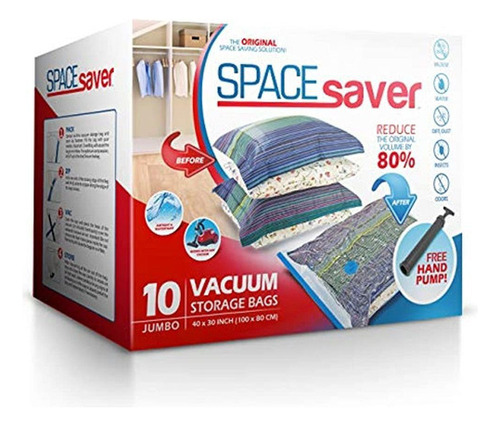 Bolsas De Almacenamiento Al Vacio Premium Spacesaver. ¡80%