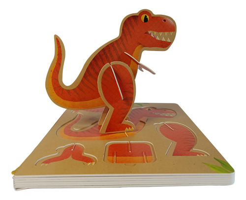 Libro Infantil Didáctico Figuras 3d Para Armar Dinosaurios