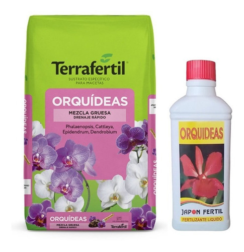 Sustrato Terrafertil Orquídeas 5lt Japón Fértil Orquídeas