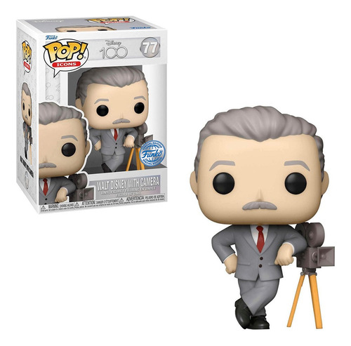 Funko Pop Disney 100 Walt Disney With Camera Special Edition