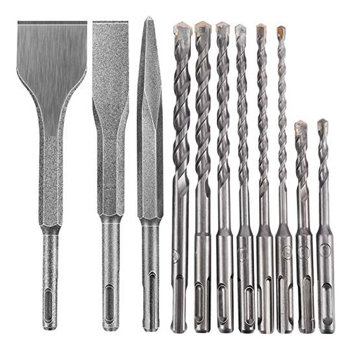 Highfree 11 Piezas Sds Más Rotary Hammer Drill Bits Set Que