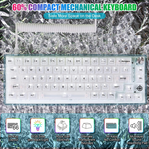 Magic-refiner Mk31 60% Teclado Mecánico Caliente Con Cable C