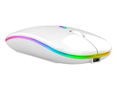 Mouse Ratón  Recargable Inalámbrico Y Bluetooth 5.2+2.4g Rgb