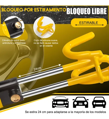 Bastón De Seguridad Para Volante De Automóvil Antirrobo