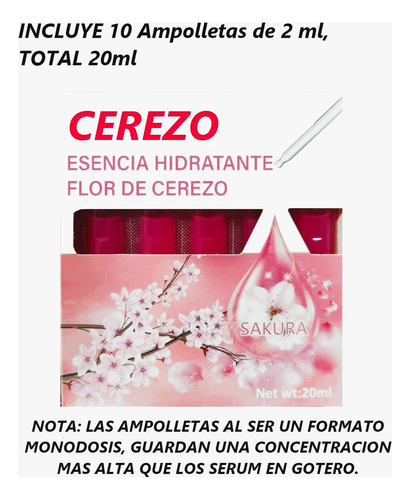 Serum Dosis Concentrada Tratamiento Dermacosmetico