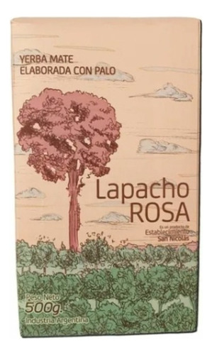 Yerba Mate Lapacho Rosa Tradicional 500gr X8 Unidades
