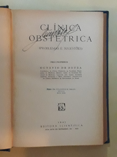 * Clinica Obstetrica - Octavio De Souza