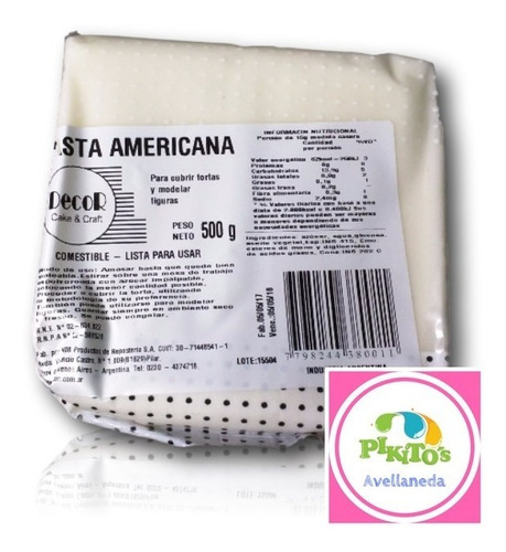 Pasta Americana Blanca Blanco 500 Grs