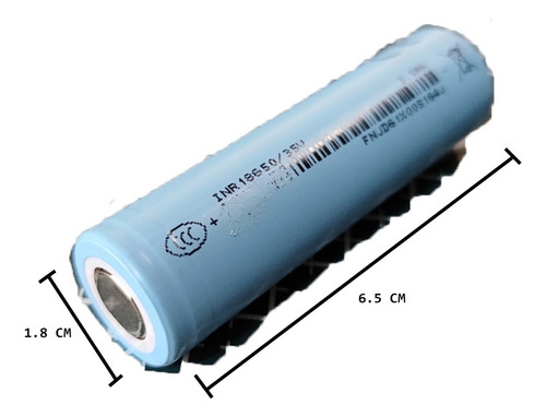 Batería Recargable Inr 18650 3.7v 4.2v 3500mah Plano 117 Mx 4pz