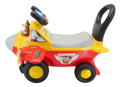 Carrito Correpasillo Avión Montable Mickey 1a3 C Luz Sonido