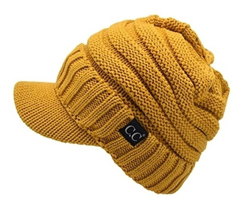 Gorros Sombreros Y Boinas Grueso Suave Amarillo Talla Única