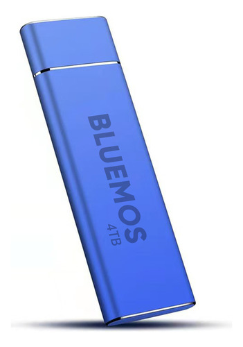 Disco Duro De Memoria Externa Portátil 4 Tb Ssd 4 Tb Color Azul Bluemos Ssd Móvil De Alta Velocidad Ssd 4tb Color Azul